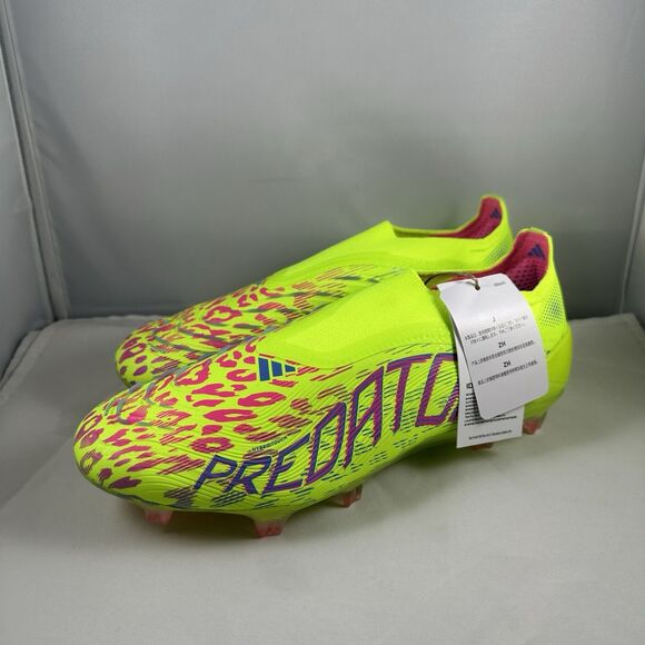 Adidas Predator Elite LL FG Green Pink Athletic Soccer Cleat ID3875 Men Size 6.5 - Picture 1 of 9
